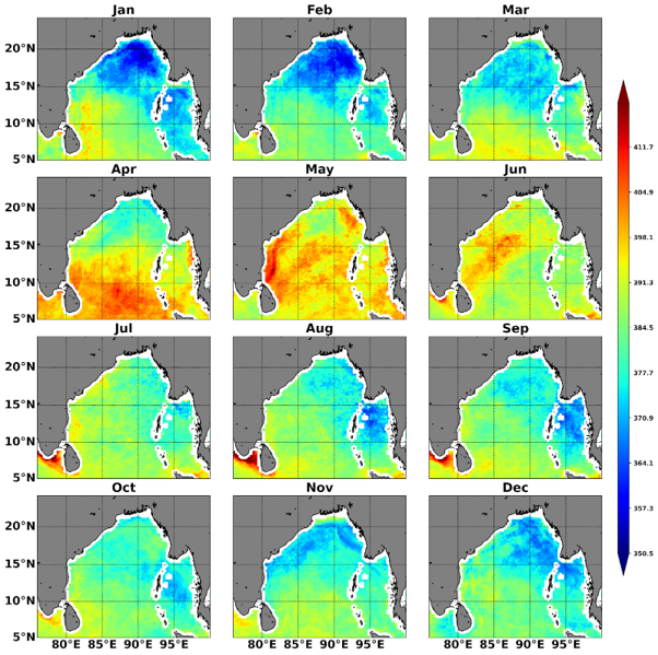 INCOIS-ReML pCO2 Climatology